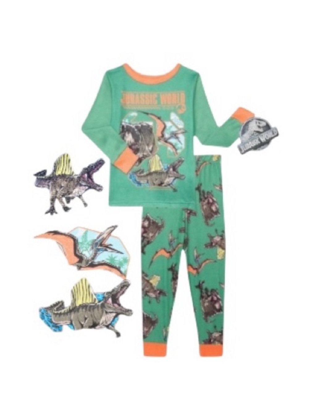 Jurassic World Dinosaur Adventure Green Pajama Set for Kids